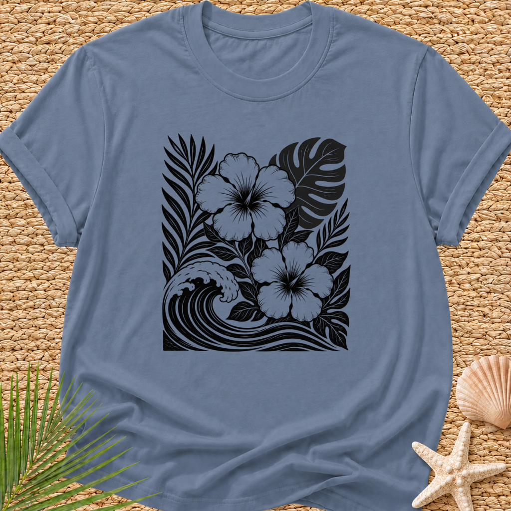 Tropical Wave Collage T-Shirt
