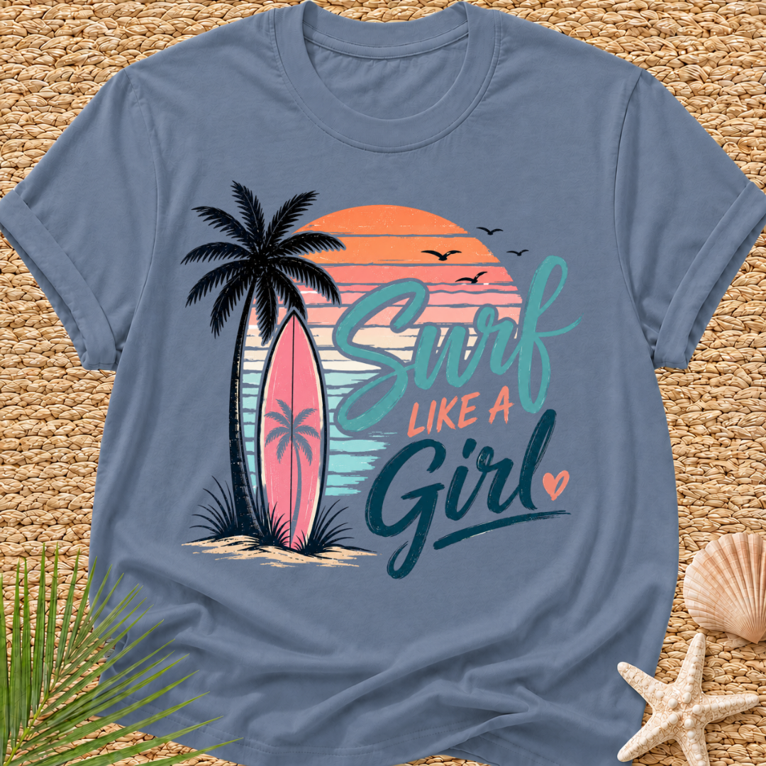 Surf Like a Girl (Sunset) T-Shirt
