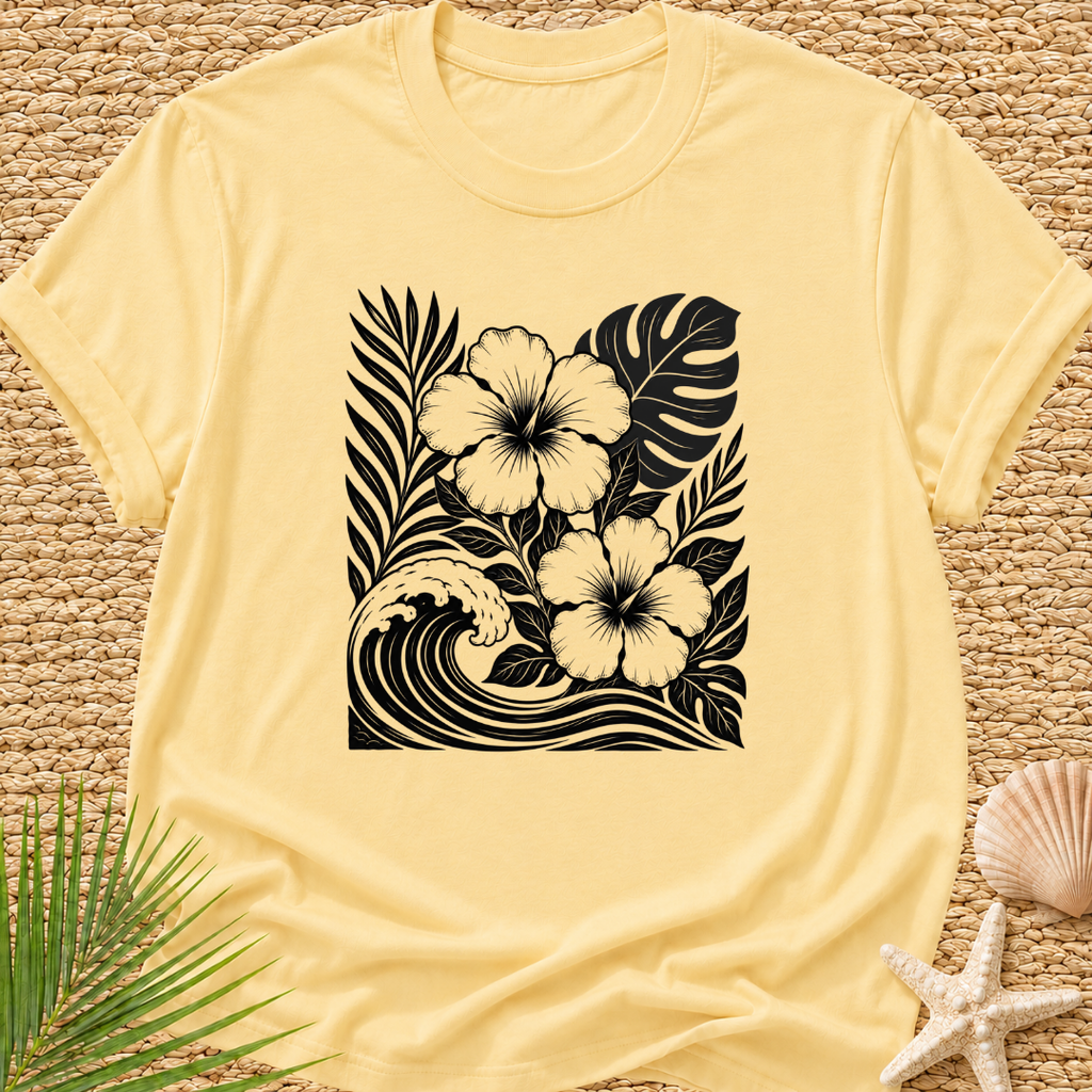 Tropical Wave Collage T-Shirt