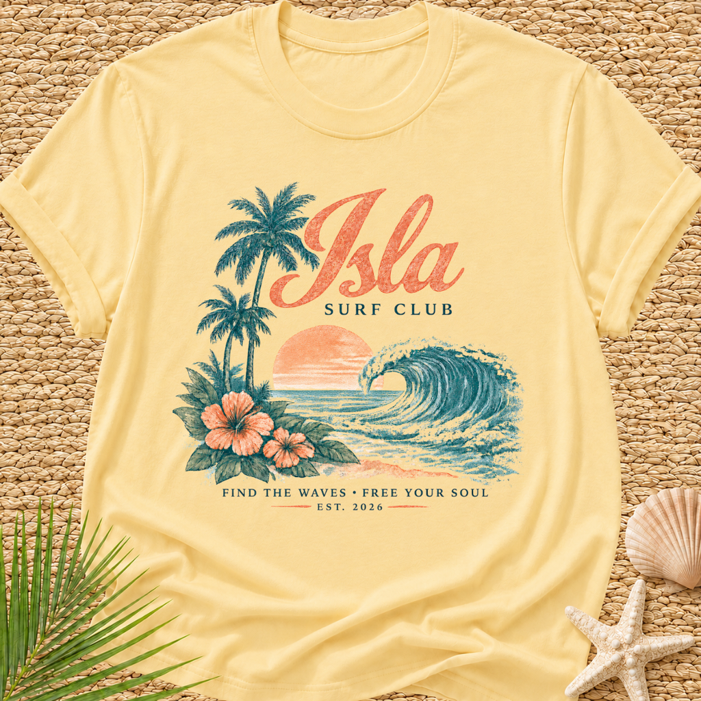 Isla Surf Club (find the waves * free your soul) T-Shirt