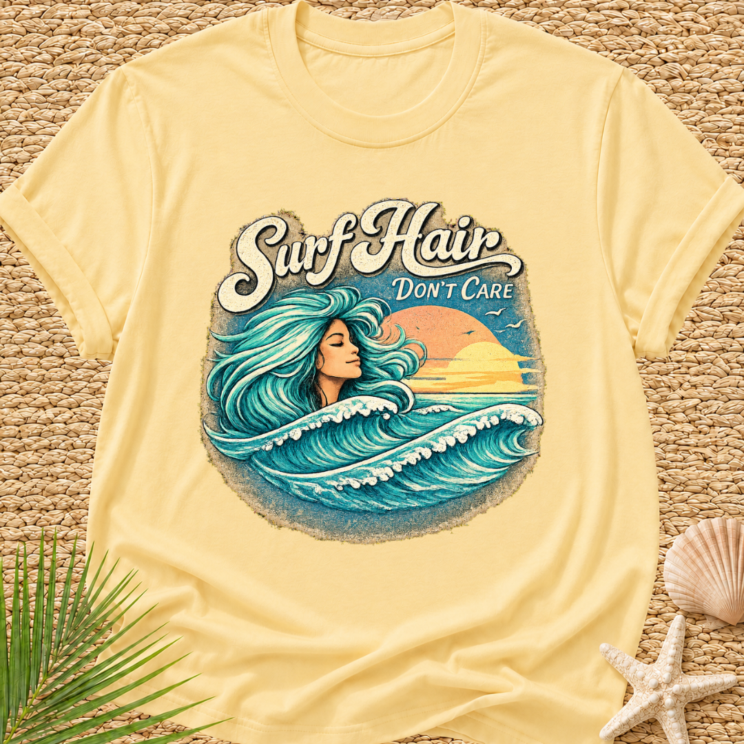 Surf Hair Don't Care Wave Hair T-Shirt
