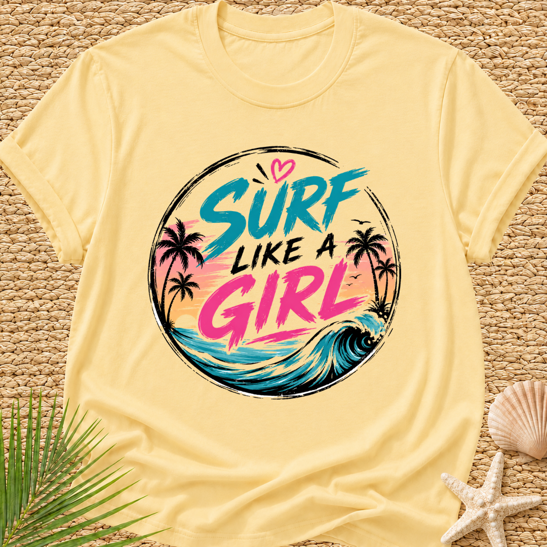Surf Like a Girl Street Wear T-Shirt