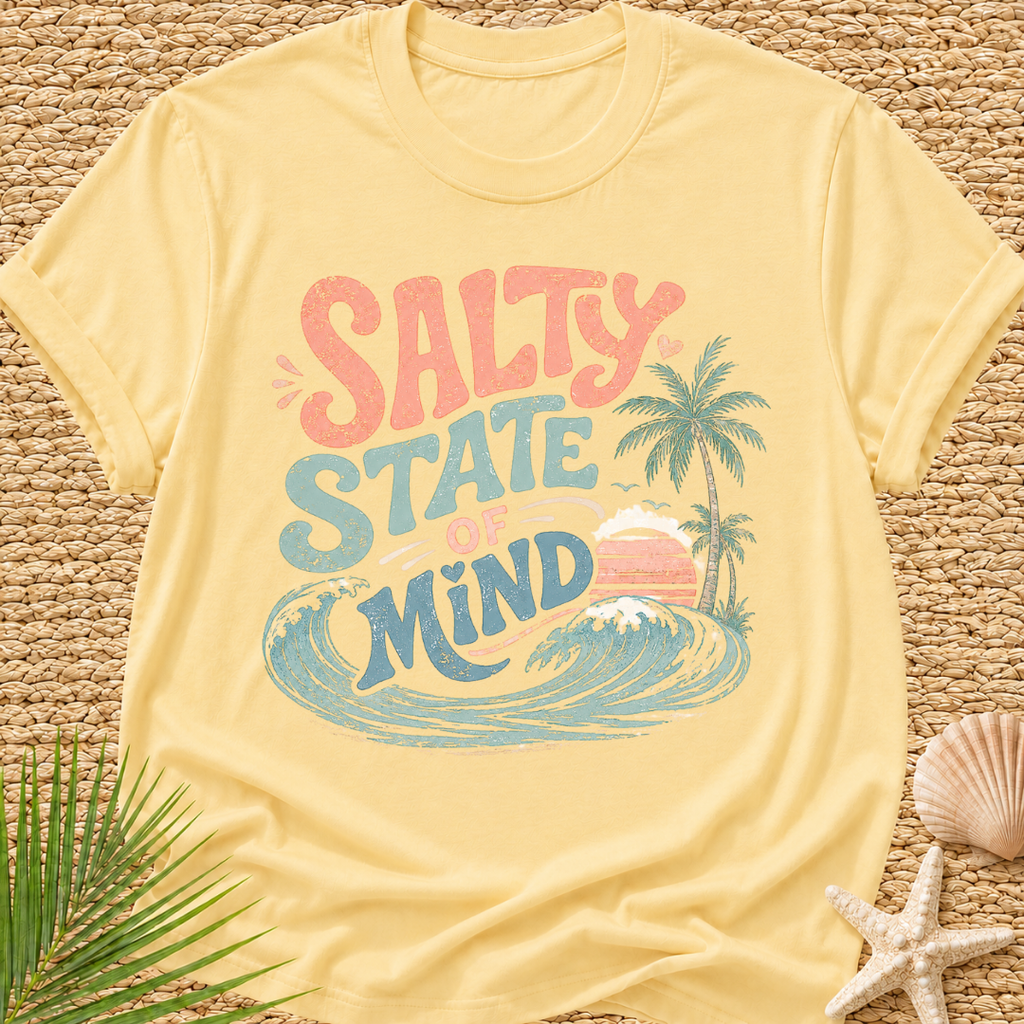 Salty State Of Mind Surf T-Shirt