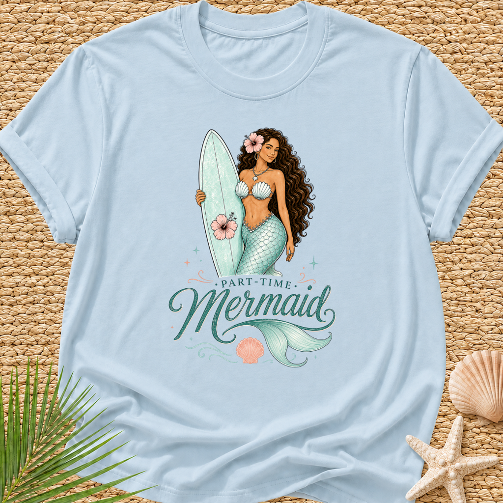 Part-Time Mermaid Surf T-Shirt