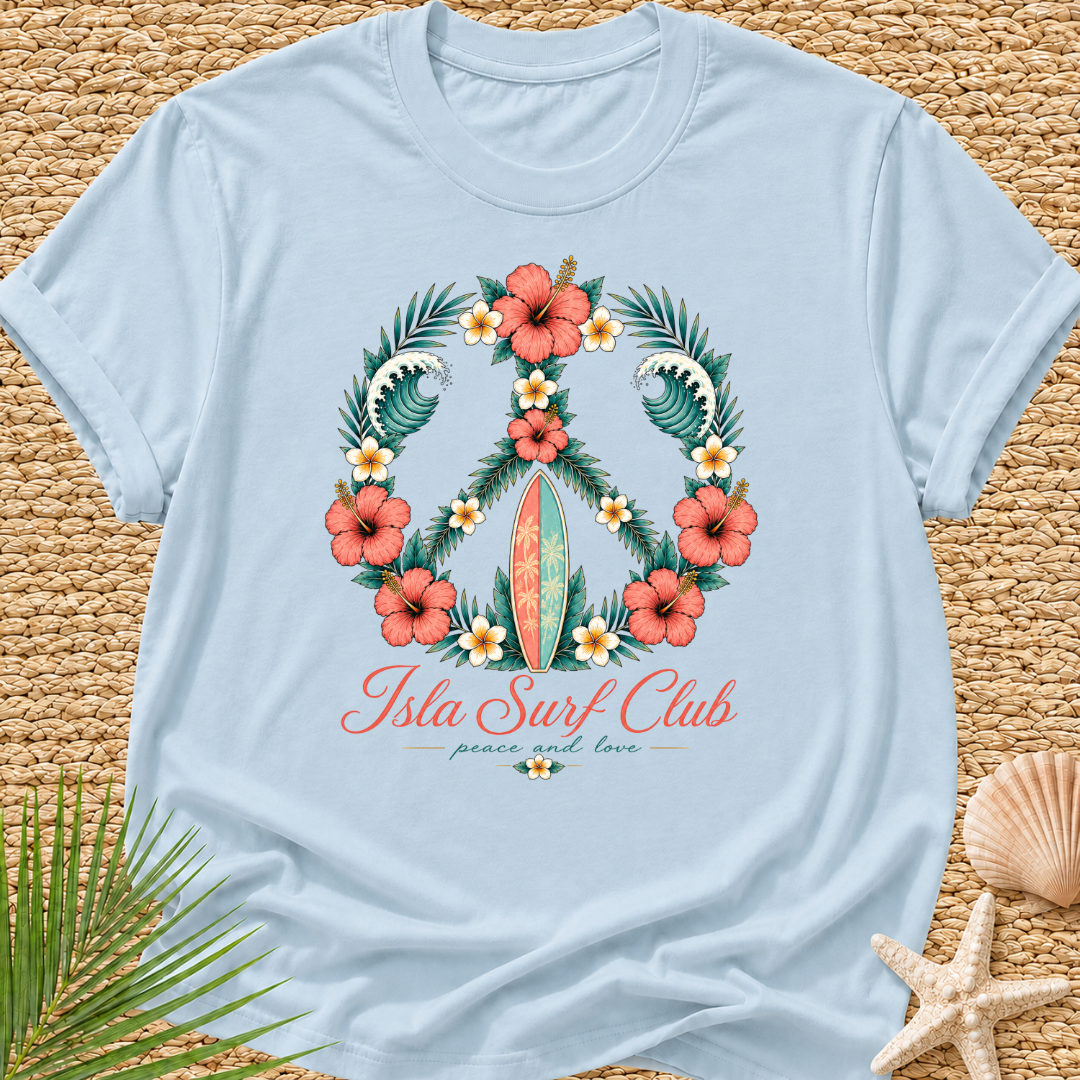 Isla Surf Club Peace And Love Surf T-Shirt