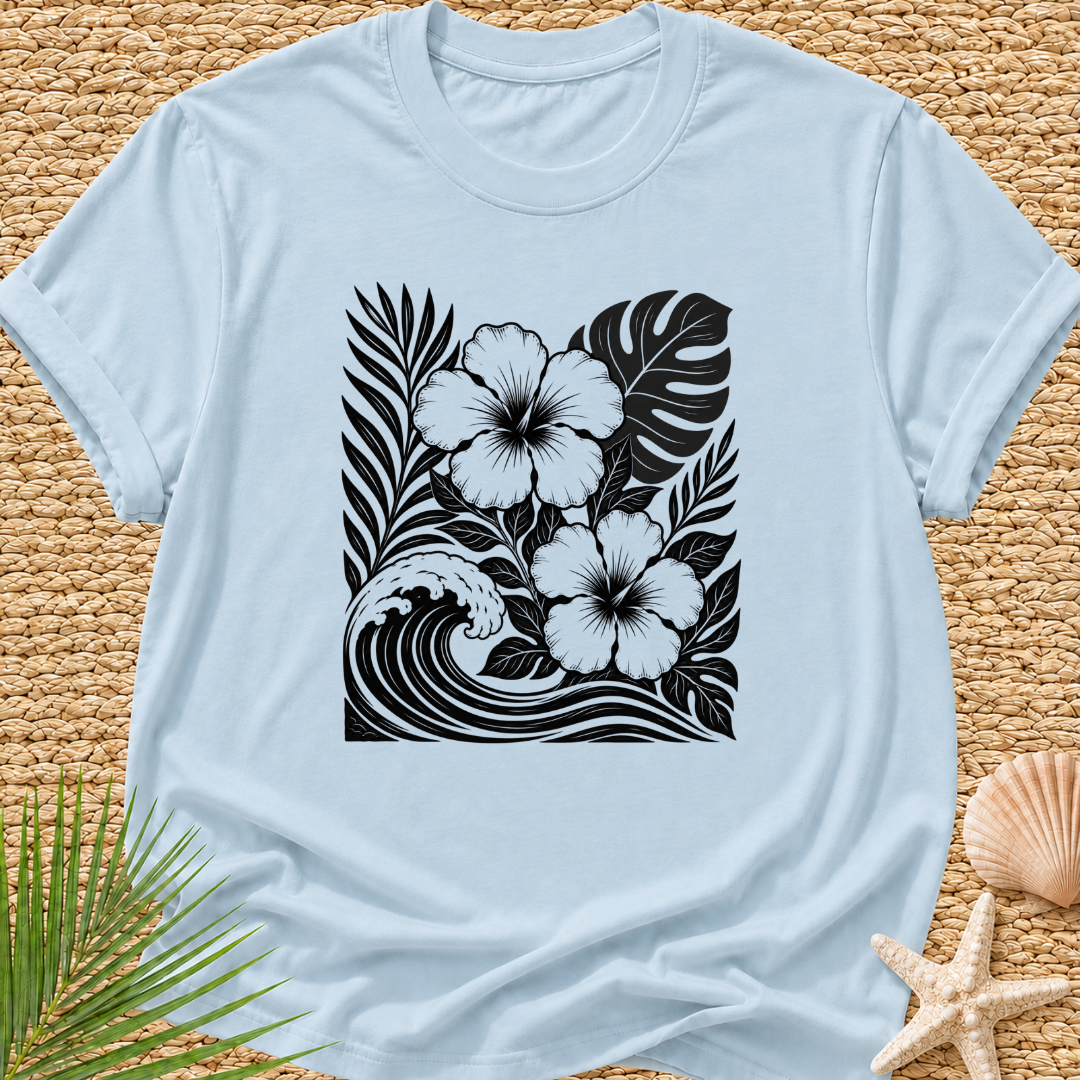 Tropical Wave Collage T-Shirt