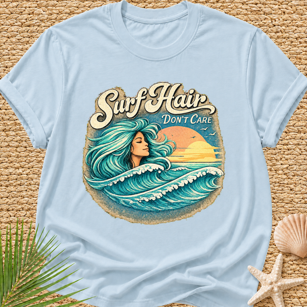 Surf Hair Don't Care Wave Hair T-Shirt