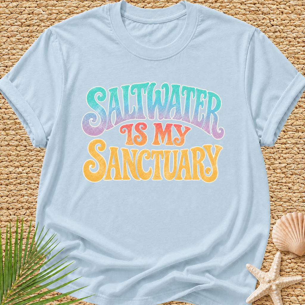 Saltwater Is My Sanctuary Surf T-Shirt
