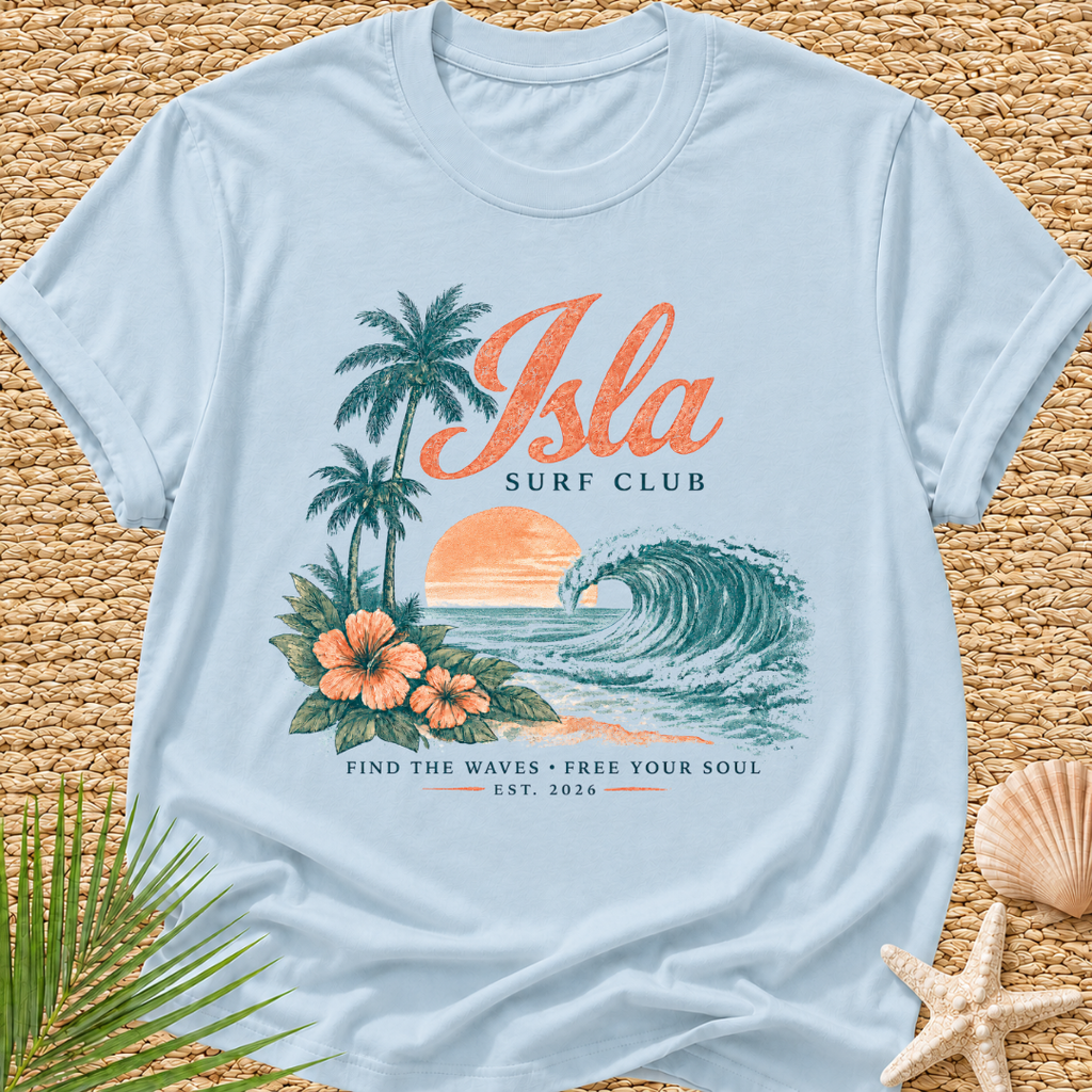 Isla Surf Club (find the waves * free your soul) T-Shirt
