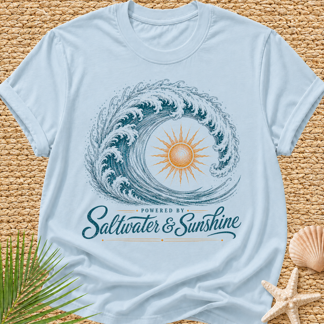 Powered By Saltwater & Sunshine T-Shirt