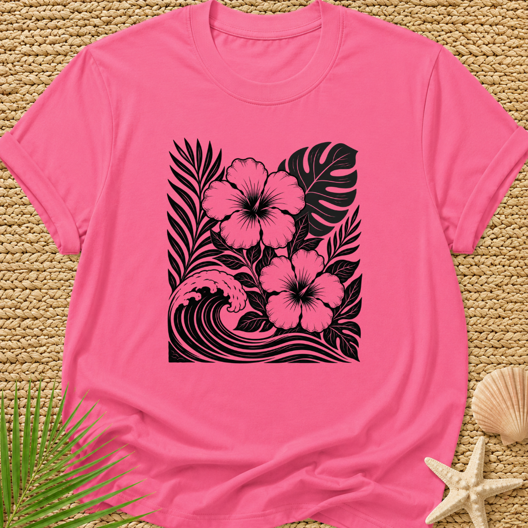 Tropical Wave Collage T-Shirt