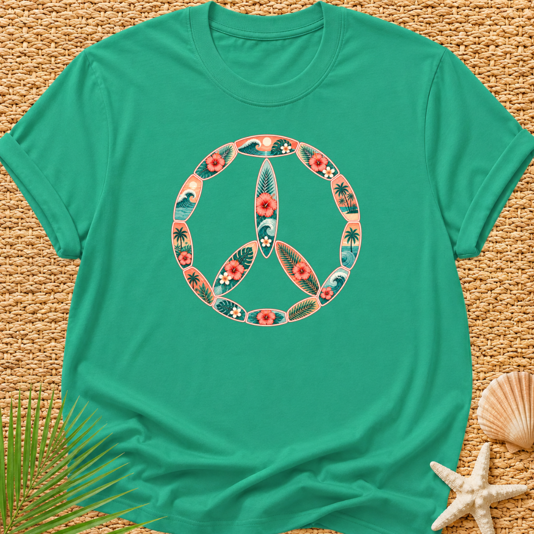 Peace In Surf Boards T-Shirt