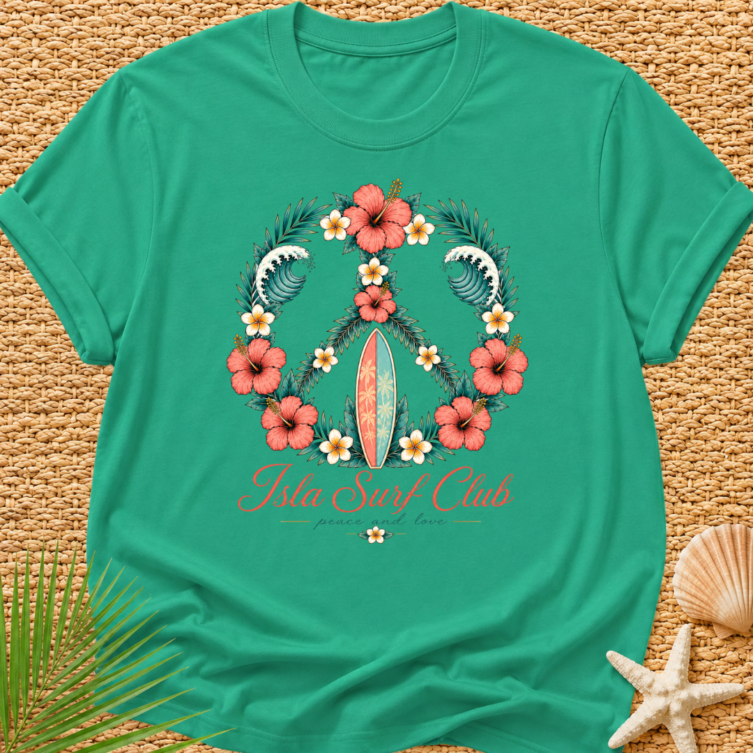 Isla Surf Club Peace And Love Surf T-Shirt