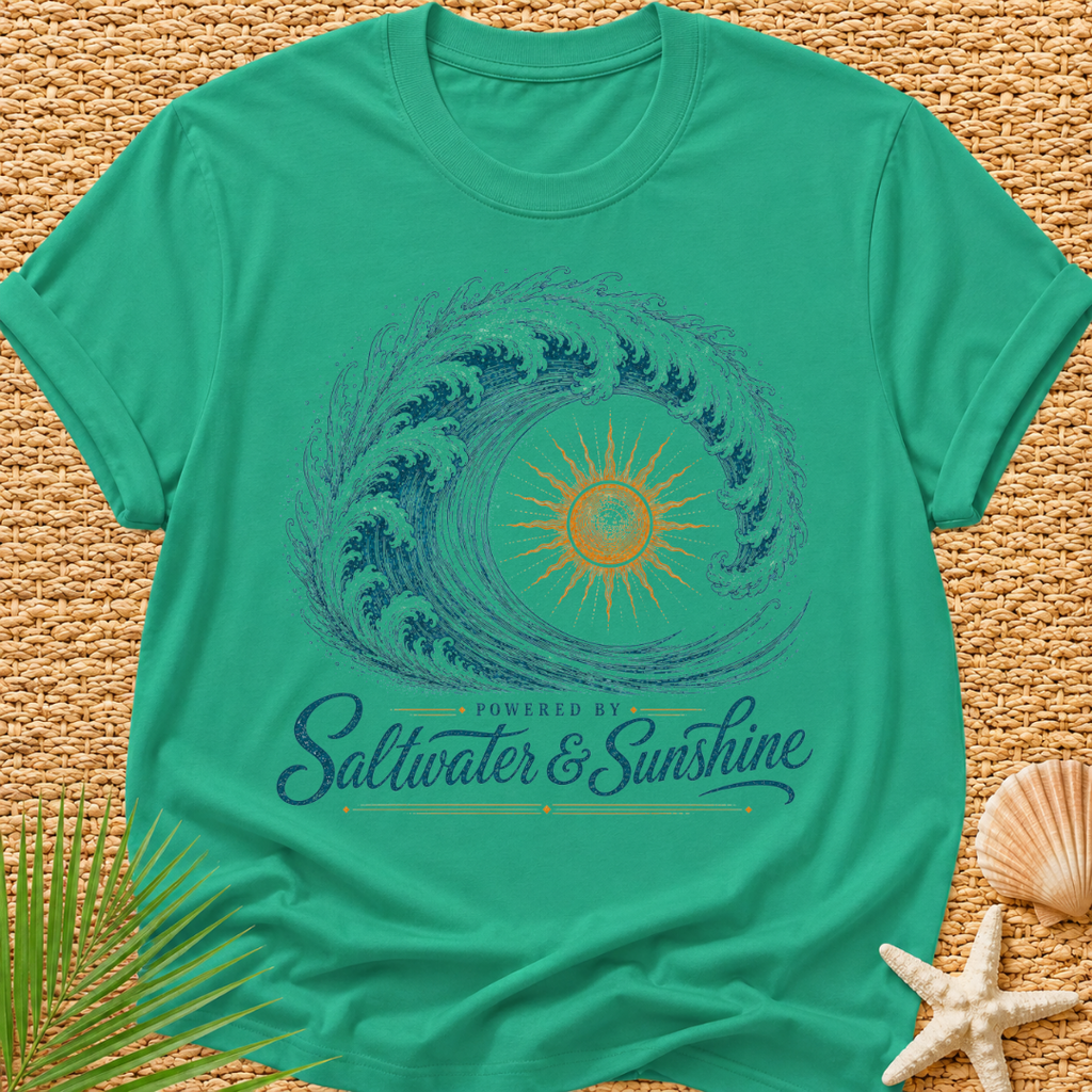 Powered By Saltwater & Sunshine T-Shirt