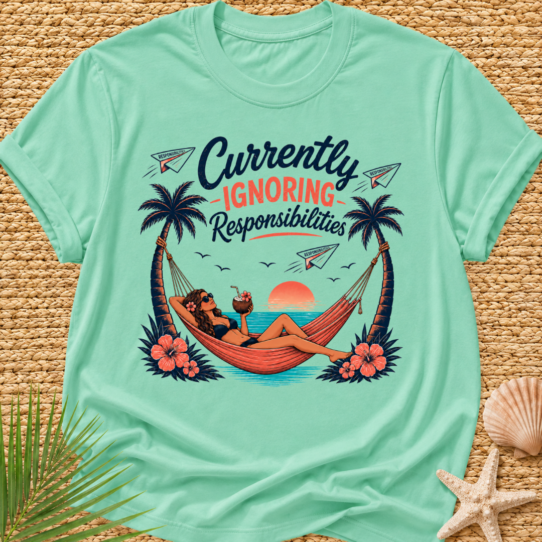 Currently Ignoring Responsibilities Surf T-Shirt