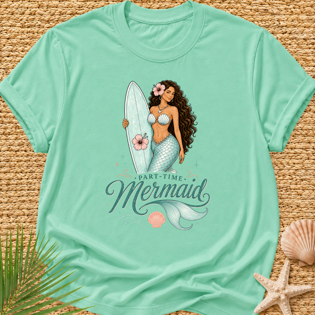 Part-Time Mermaid Surf T-Shirt