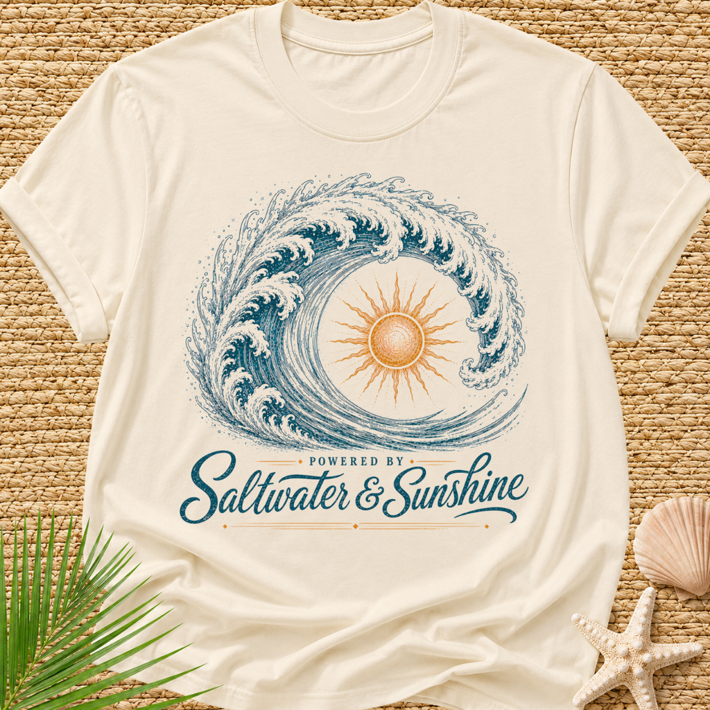 Powered By Saltwater & Sunshine T-Shirt