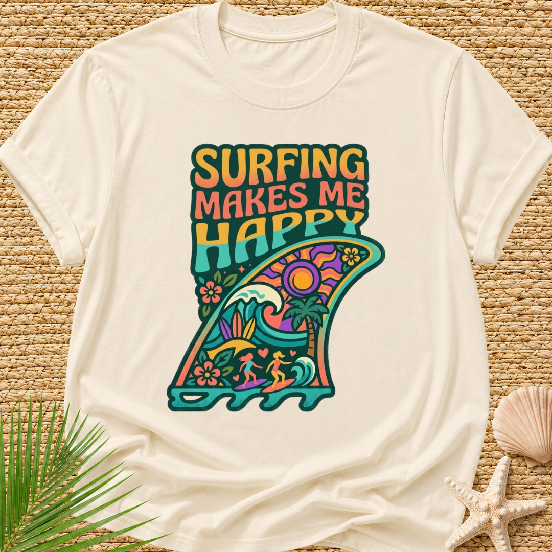 Surfing Makes Me Happy T-Shirt