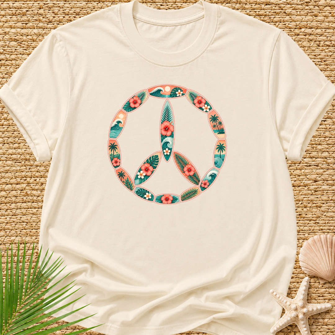 Peace In Surf Boards T-Shirt