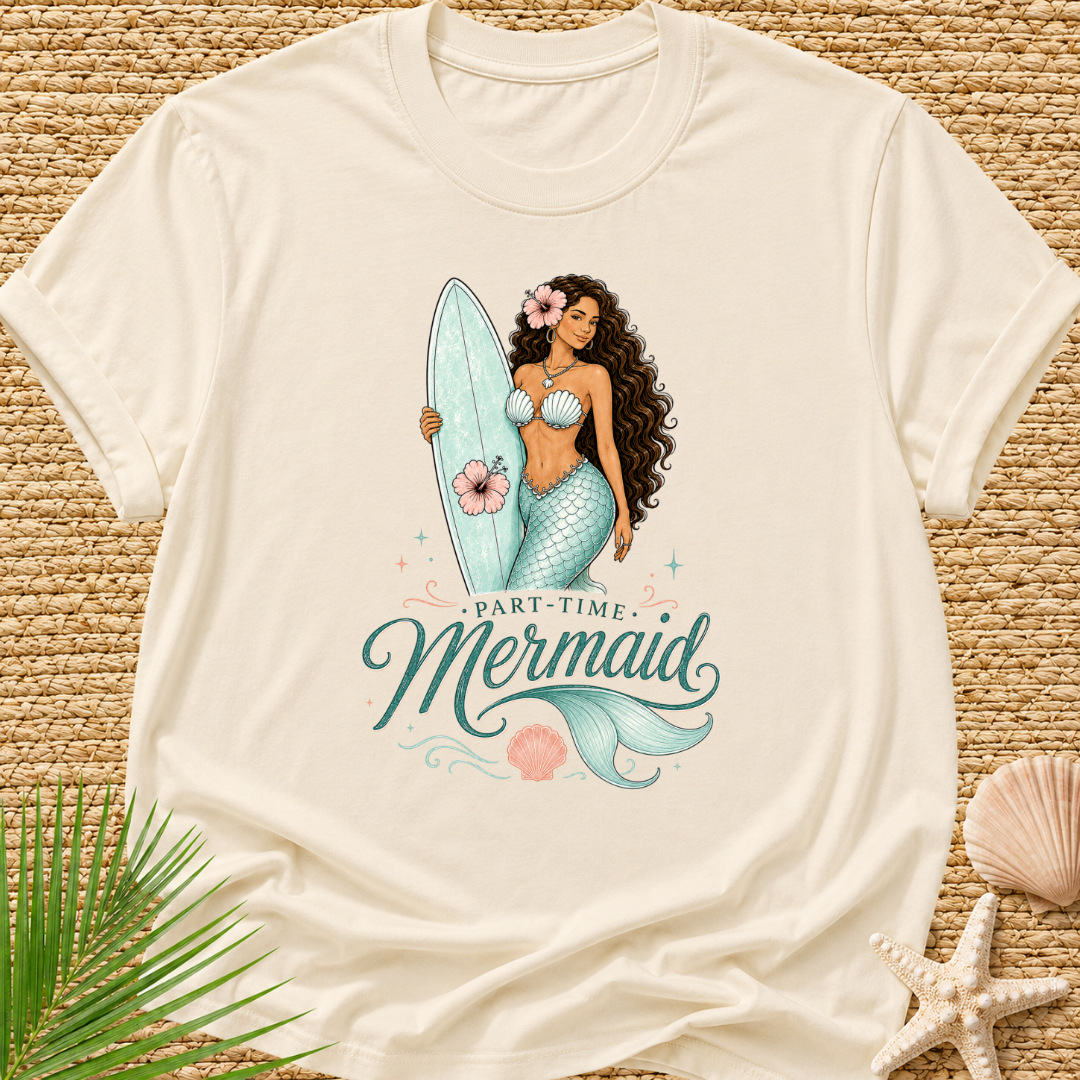 Part-Time Mermaid Surf T-Shirt