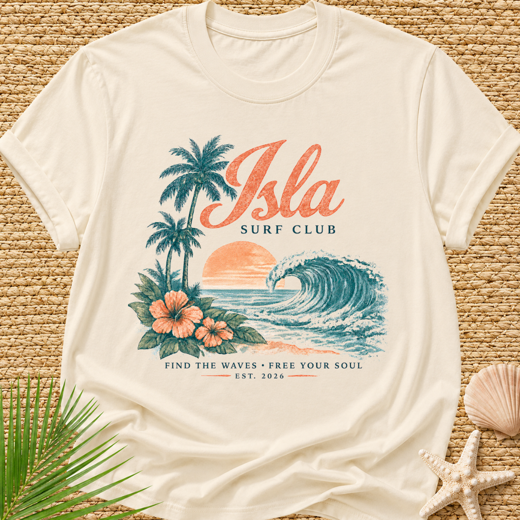 Isla Surf Club (find the waves * free your soul) T-Shirt