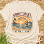 Surf More Worry Less Surf Monkey T-Shirt