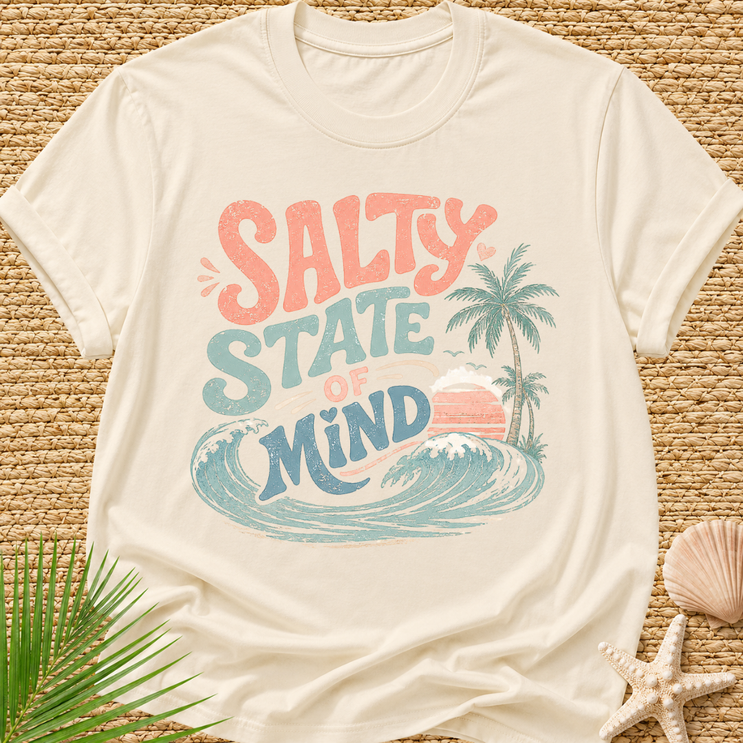 Salty State Of Mind Surf T-Shirt