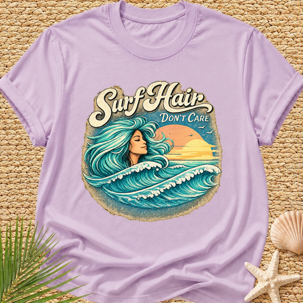 Surf Hair Don't Care Wave Hair T-Shirt