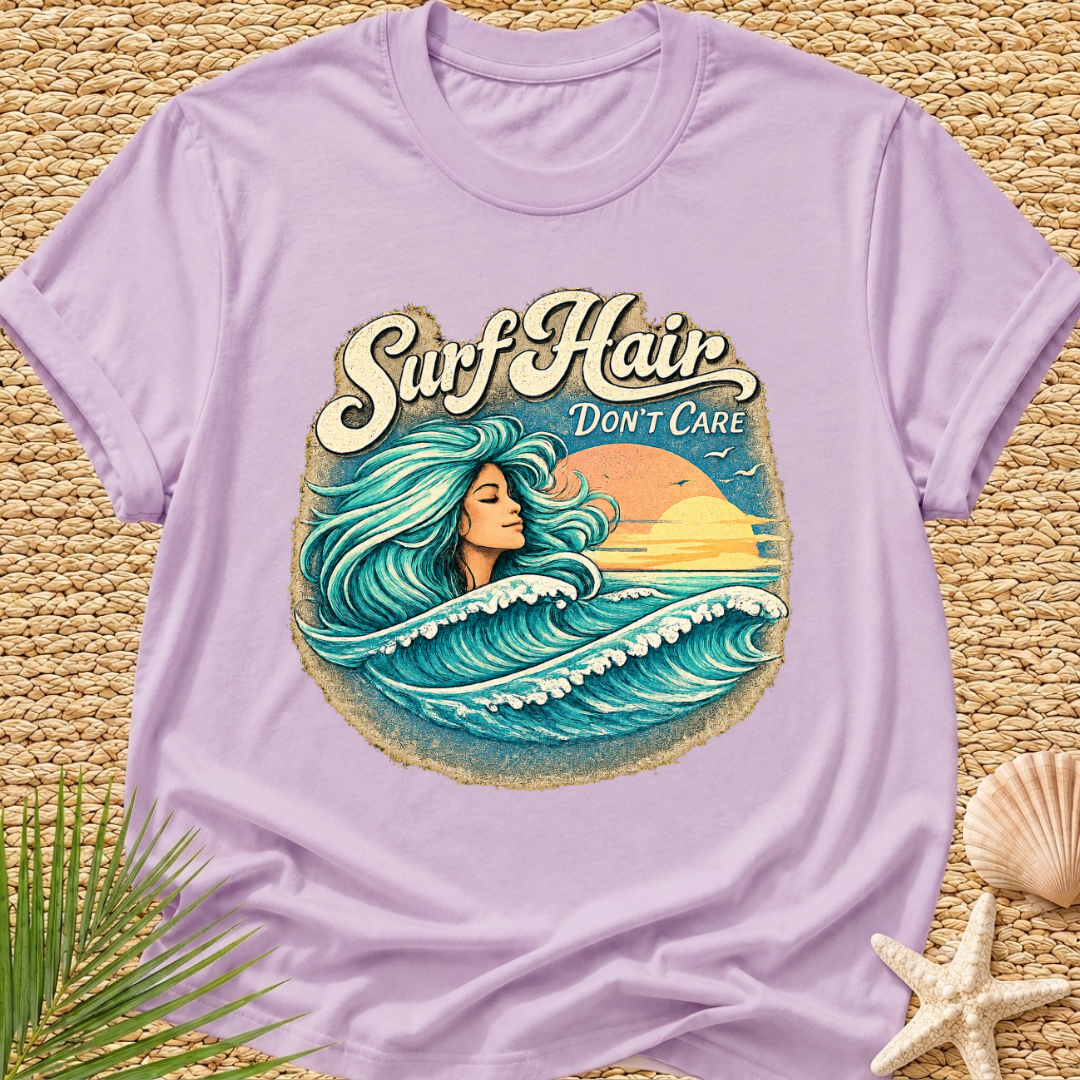 Surf Hair Don't Care Wave Hair T-Shirt