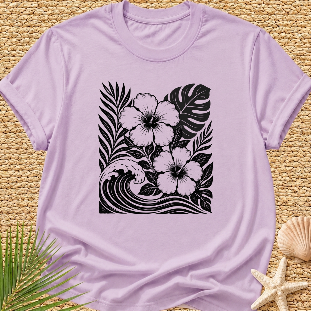 Tropical Wave Collage T-Shirt