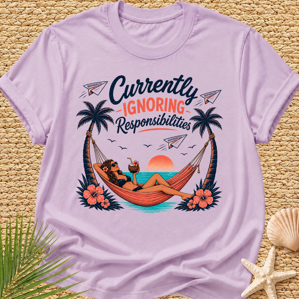 Currently Ignoring Responsibilities Surf T-Shirt