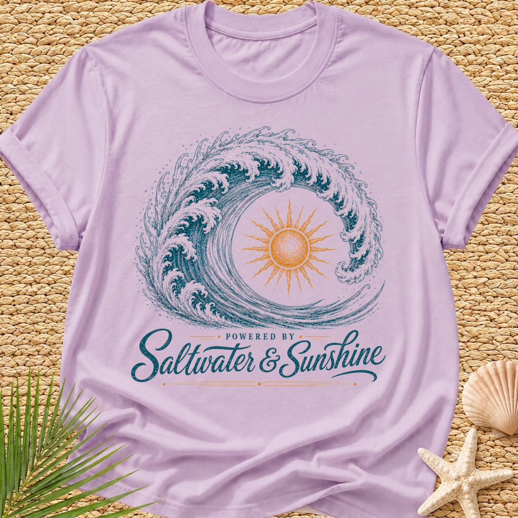 Powered By Saltwater & Sunshine T-Shirt