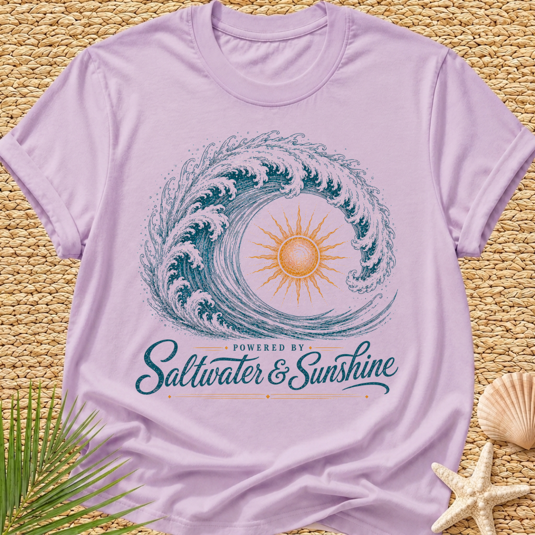 Powered By Saltwater & Sunshine T-Shirt