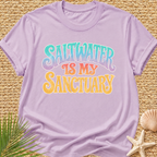 Saltwater Is My Sanctuary Surf T-Shirt
