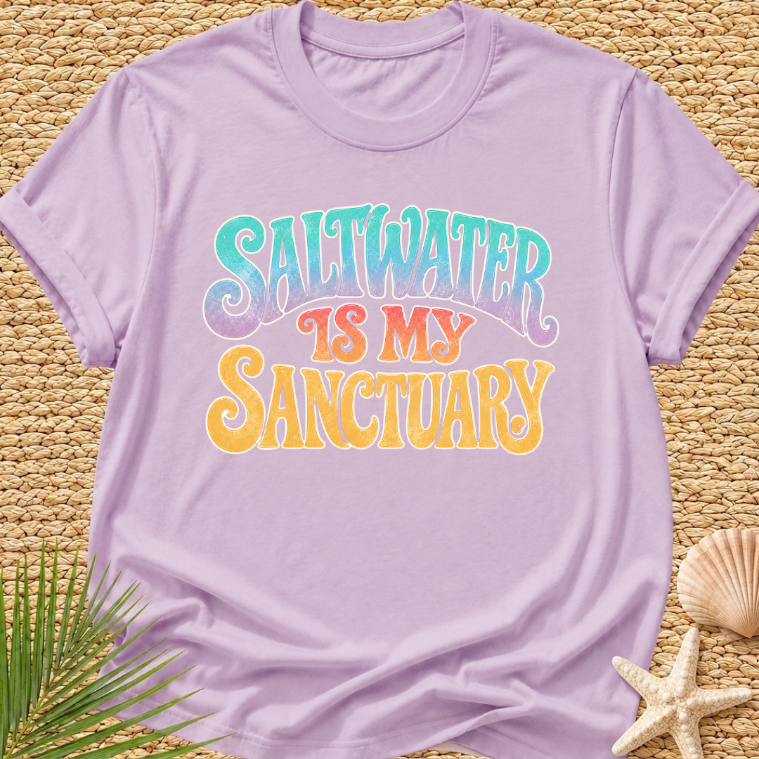 Saltwater Is My Sanctuary Surf T-Shirt