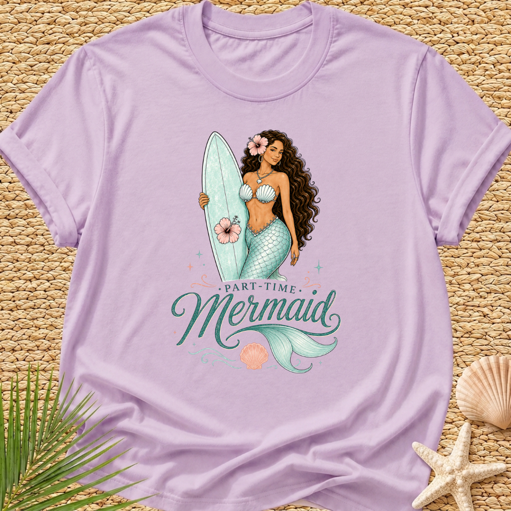 Part-Time Mermaid Surf T-Shirt