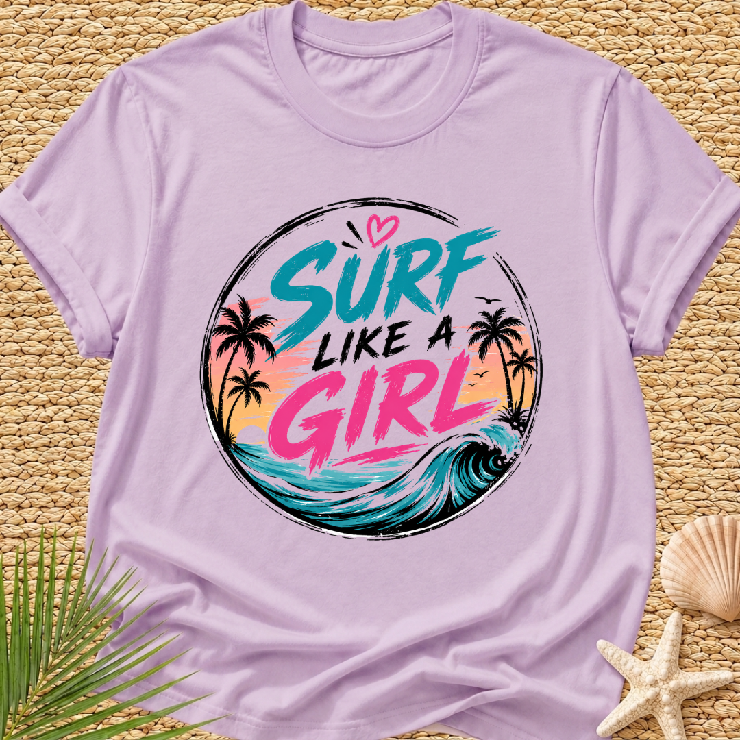 Surf Like a Girl Street Wear T-Shirt