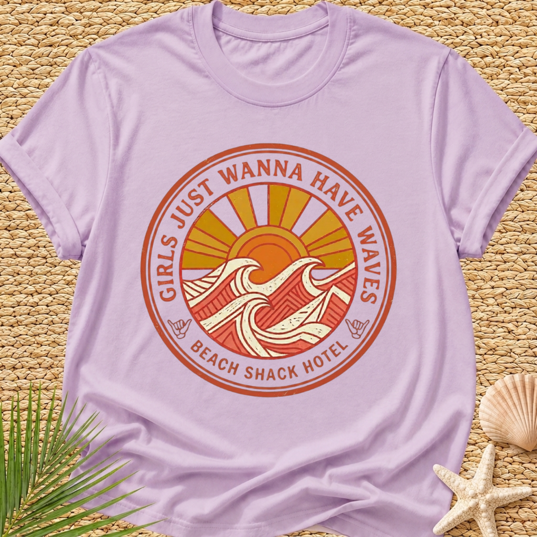 Beach Shack Hotel (girls just wanna have waves) T-Shirt
