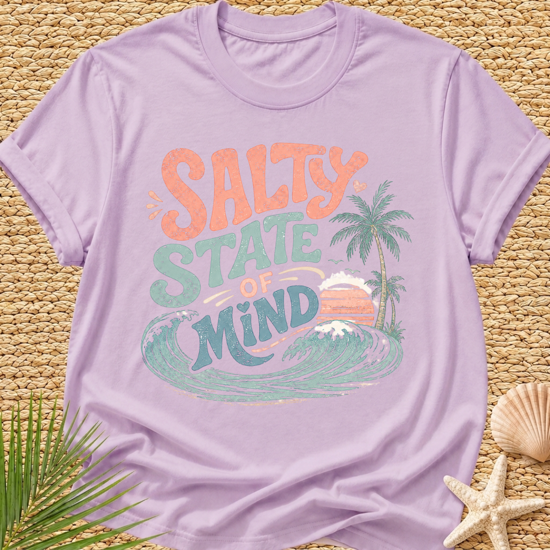 Salty State Of Mind Surf T-Shirt