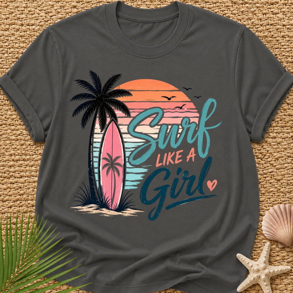 Surf Like a Girl (Sunset) T-Shirt