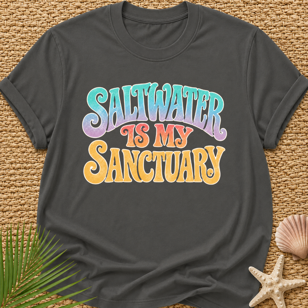 Saltwater Is My Sanctuary Surf T-Shirt