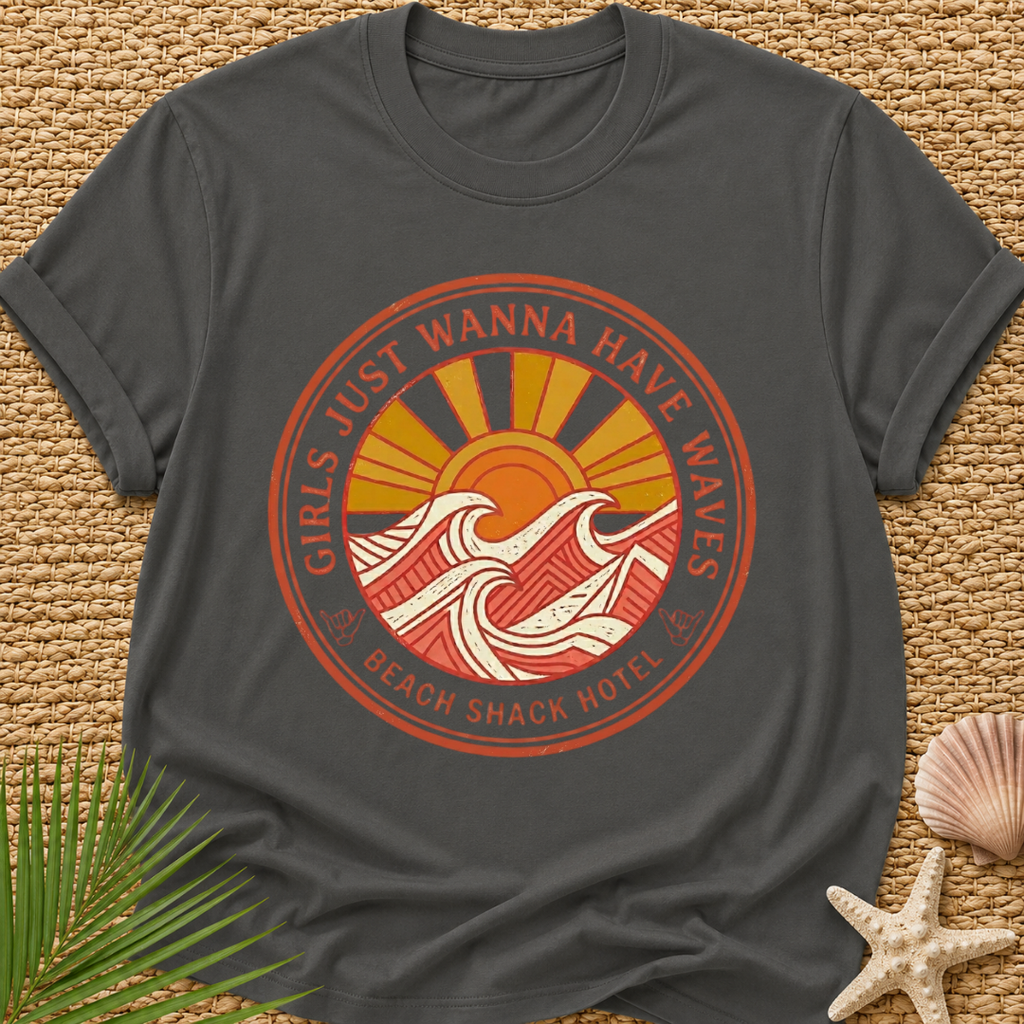 Beach Shack Hotel (girls just wanna have waves) T-Shirt