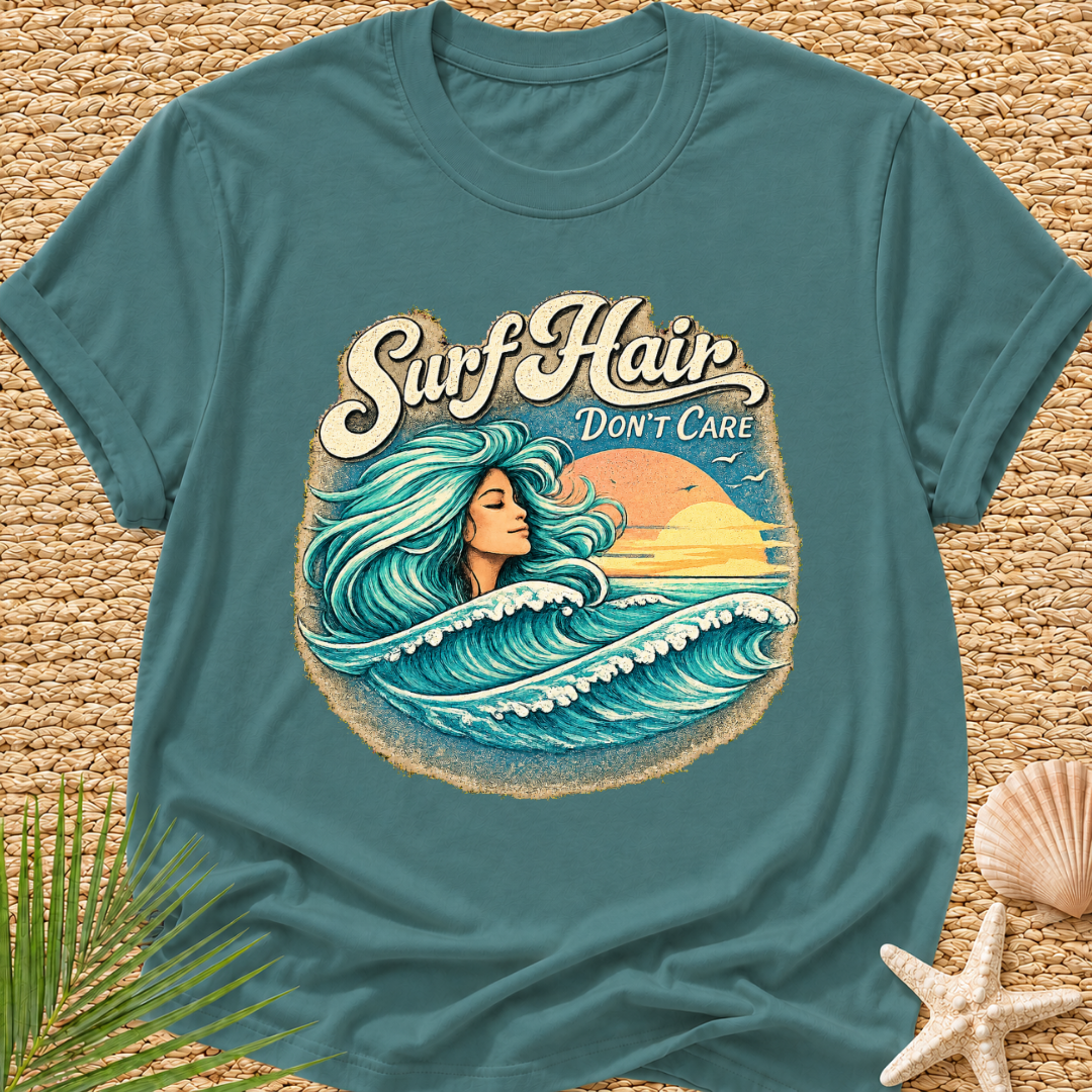 Surf Hair Don't Care Wave Hair T-Shirt