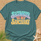 Saltwater Is My Sanctuary Surf T-Shirt