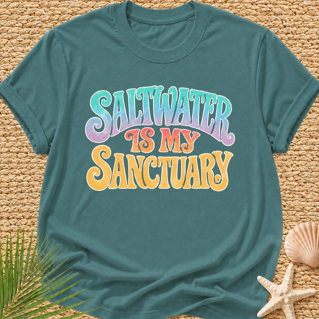 Saltwater Is My Sanctuary Surf T-Shirt