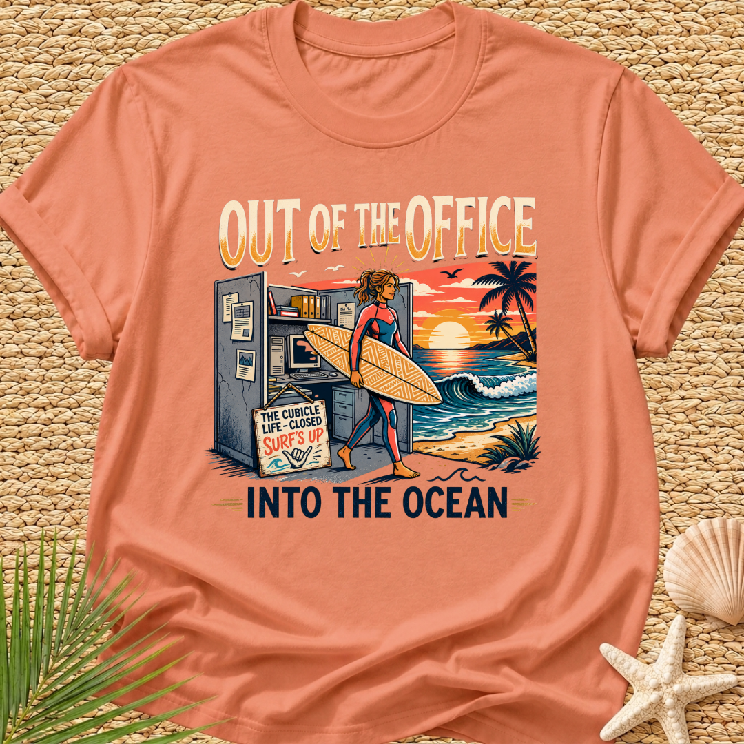 Out of the Office Into the Ocean T-Shirt