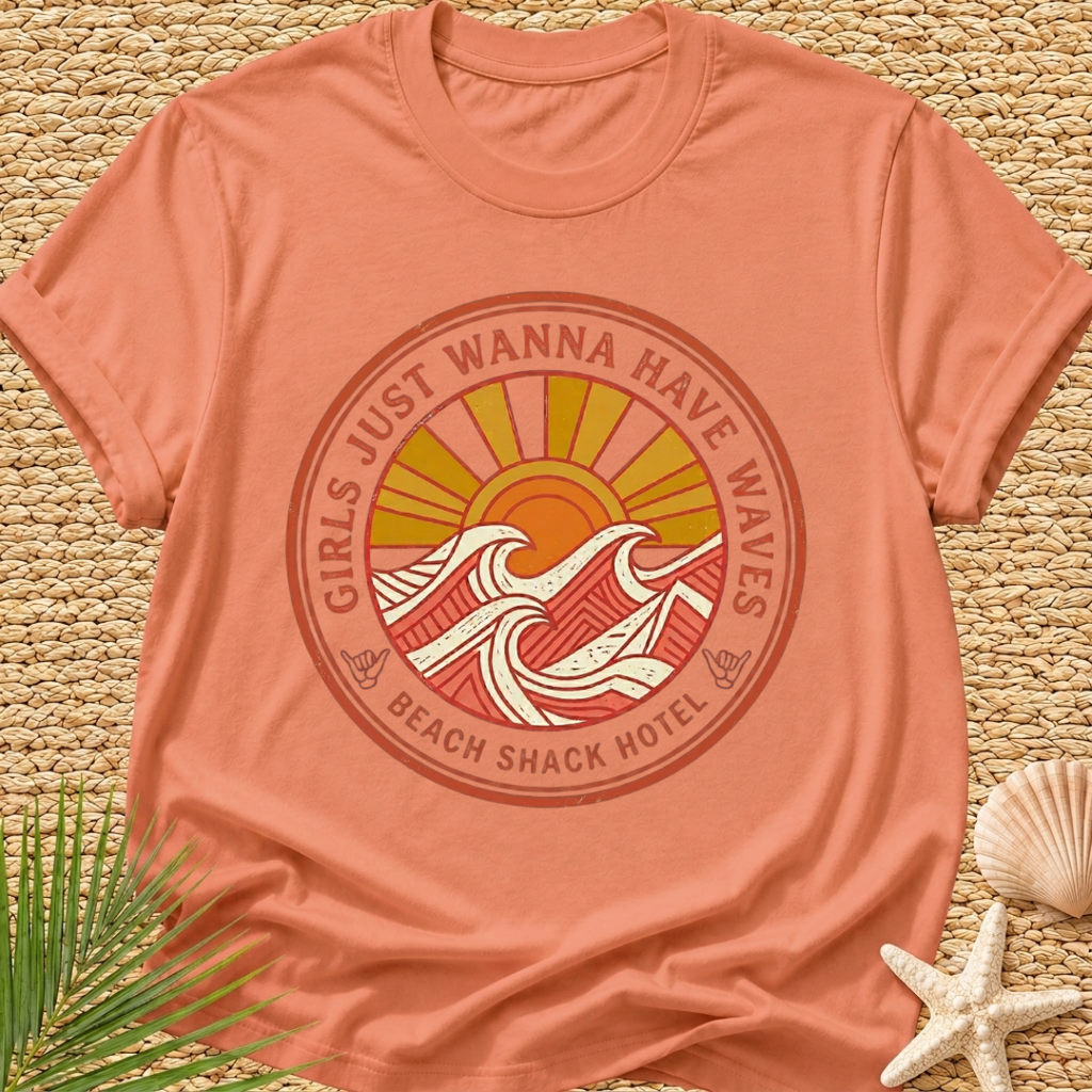 Beach Shack Hotel (girls just wanna have waves) T-Shirt