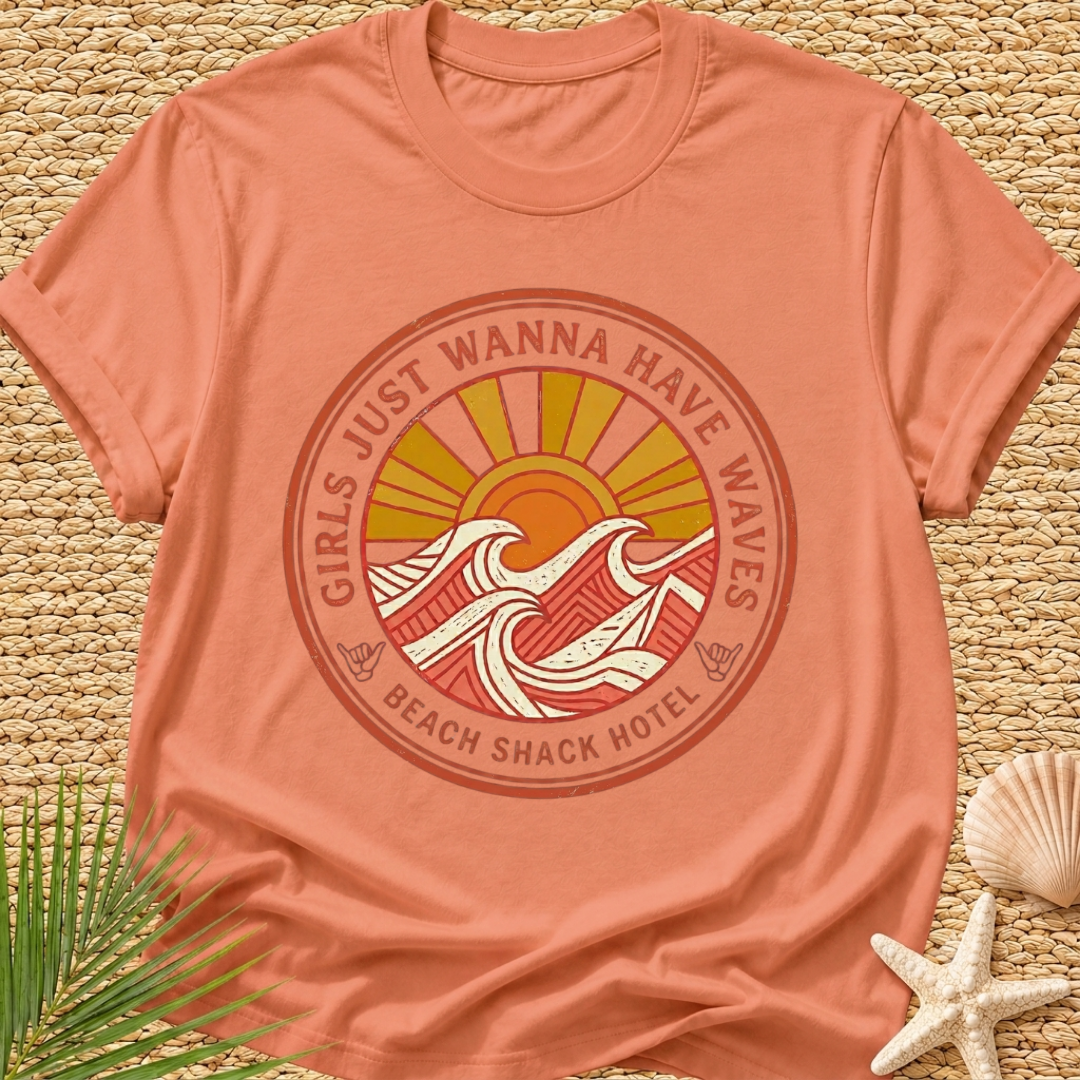 Beach Shack Hotel (girls just wanna have waves) T-Shirt