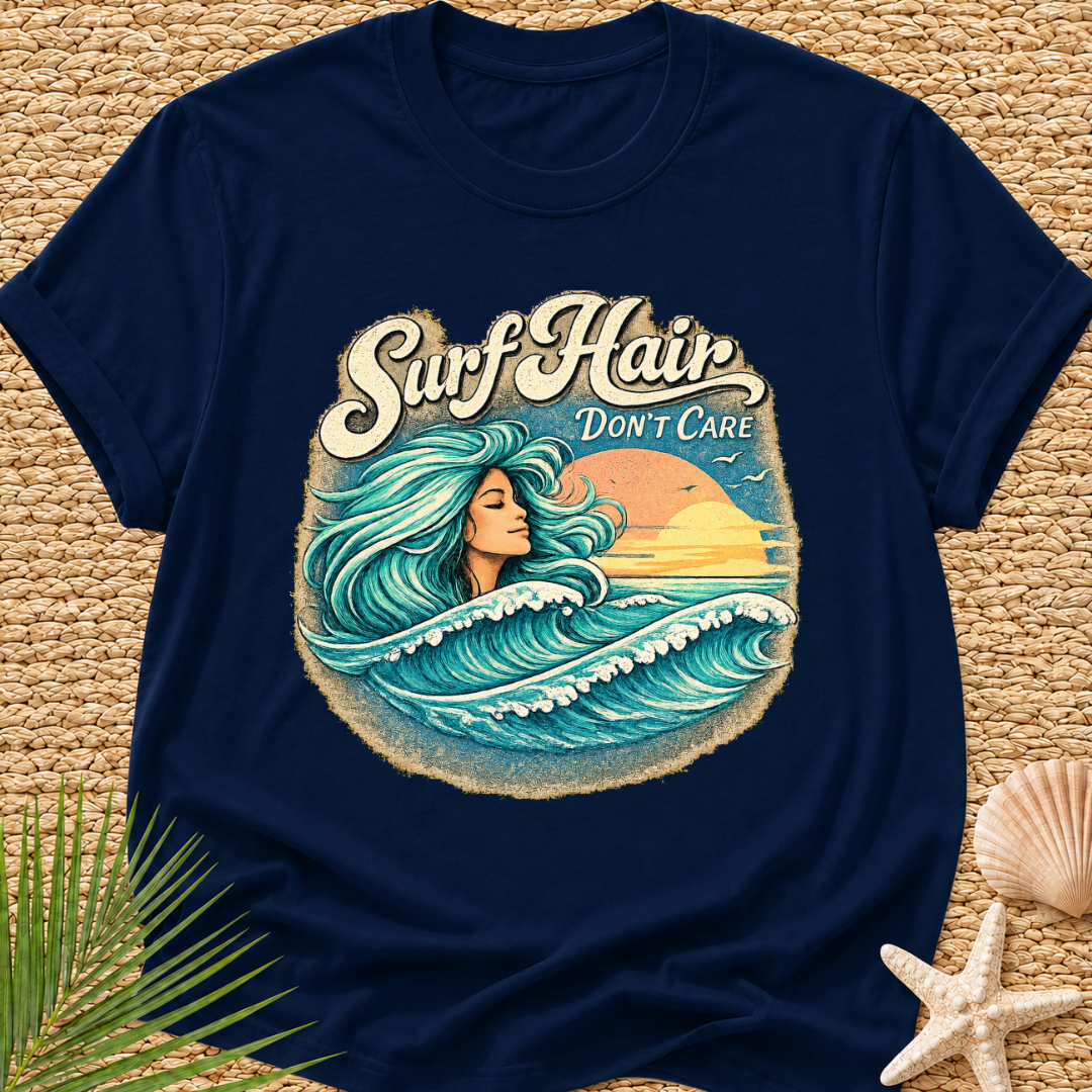 Surf Hair Don't Care Wave Hair T-Shirt