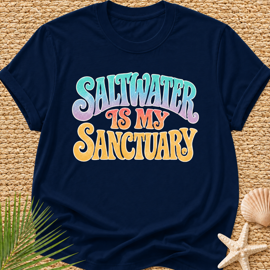 Saltwater Is My Sanctuary Surf T-Shirt